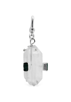 FENOMENA emerald pendant necklace - Silver