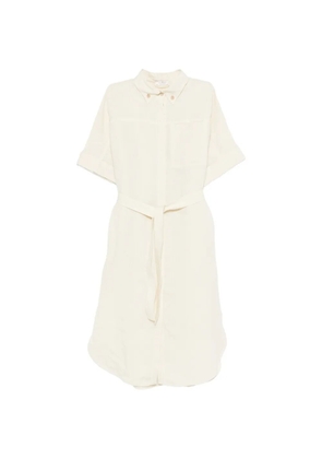 PANICALE belted midi dress - Gold