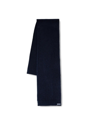 Bally logo-patch scarf - Blue