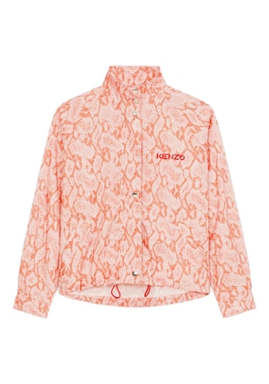 Kenzo python-pattern zip jacket - Orange