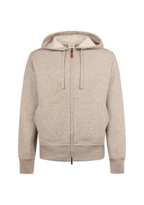 Tod's zip-fastening hoodie - Neutrals