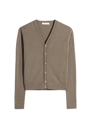 LEMAIRE buttoned V-neck cardigan - Brown
