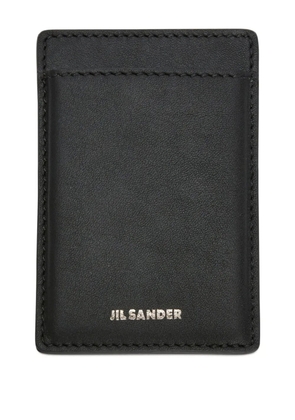 Jil Sander logo-print card holder - Black