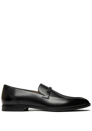 Bally almond-toe leather loafers - Black