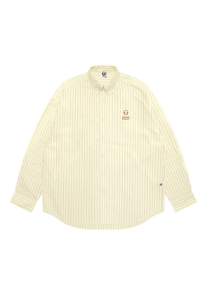 AAPE BY *A BATHING APE® logo-embroidered shirt - Yellow