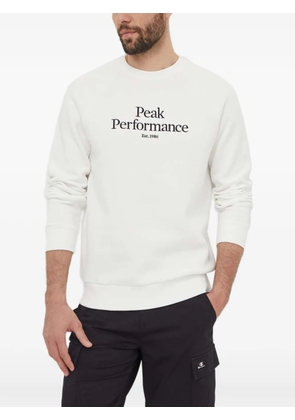 Peak Performance logo crew-neck sweatshirt - White