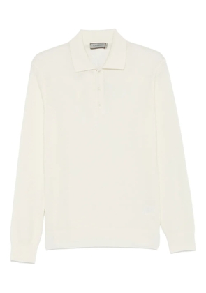 Canali polo-collar sweater - Neutrals
