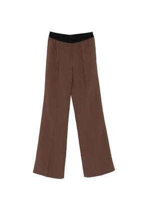 ERMANNO FIRENZE elastic-waistband trousers - Brown