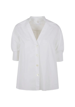 Mantu puff-sleeve shirt - White