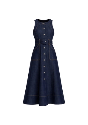 Cinq A Sept belt-detail dress - Blue