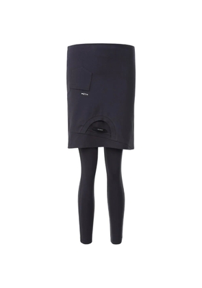 pushBUTTON pocket detail skirt leggings - Grey