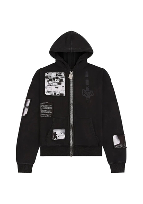 RTA zev zip-up hoodie - Black