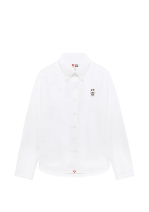 A BATHING APE® buttoned embroidered shirt - White