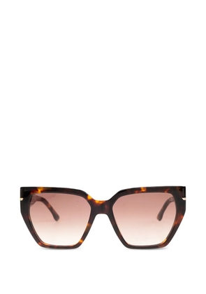 Victoria Beckham Eyewear geometric-frame sunglasses - Brown