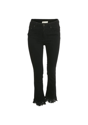 Maje Denim raw-edges trousers - Black