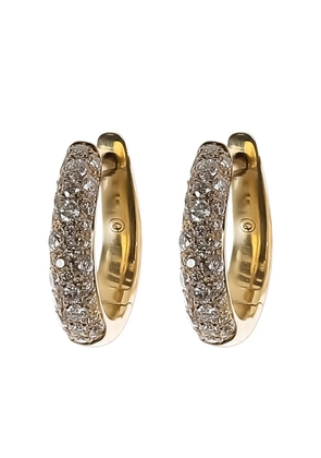 Octavia Elizabeth 18K yellow gold Cobblestone diamond hoop earrings