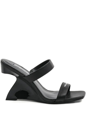Karl Lagerfeld 90mm logo-print sandals - Black