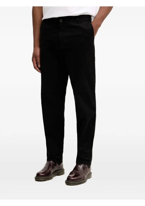 Armani Exchange logo-plaque trousers - Black