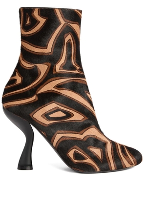 PUCCI Marmo Pattern Heeled Boots - Black