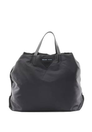 Prada Pre-Owned 2010's tessuto leather tote bag - Black