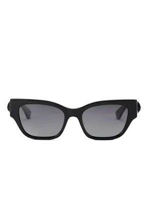 Kurt Geiger London eagle-charm cat-eye sunglasses - Black