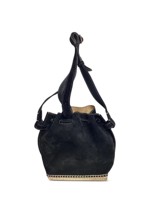 Altuzarra drawstring suede bucket bag - Black