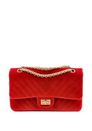 CHANEL Pre-Owned Reissue 2.55 Flap Bag Chevron Velvet 225 shoulder bag - Red