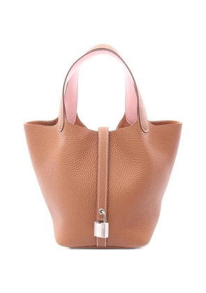 Hermès Pre-Owned 2025 PM Picotin Lock leather tote bag - Brown