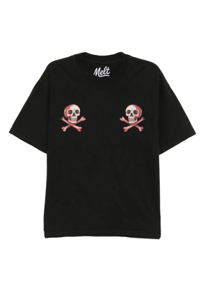 Melt graphic-print T-shirt - Black
