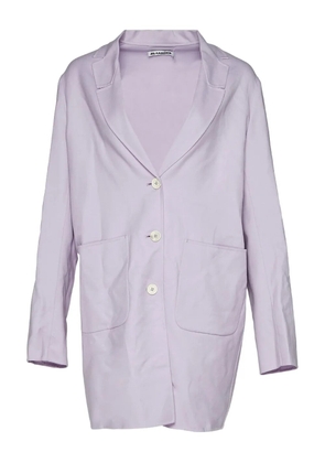 Jil Sander three-button patch-pocket coat - Purple