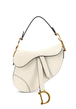 Christian Dior Pre-Owned Saddle Handbag Leather Mini shoulder bag - White