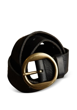 Fortela buckle calf leather belt - Black