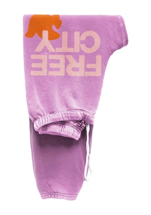 FreeCity large graphic-print sweatpants - Pink