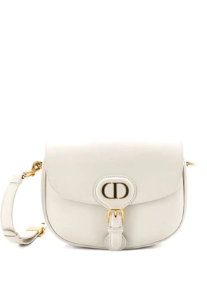 Christian Dior Pre-Owned Bobby Flap Bag Leather Medium crossbody bag - White