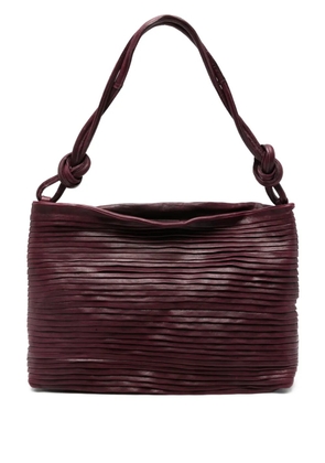 SOMMET pleated knot shoulder bag - Red