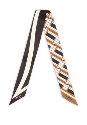 Lancel Biface geometric headband - Brown
