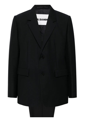 Jil Sander single-breasted relaxed fit tailored suit - Blue
