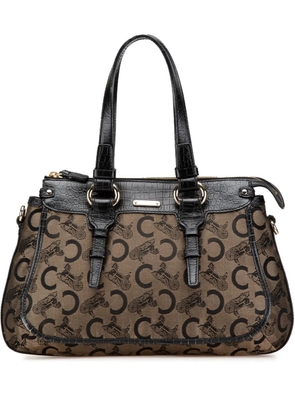 Celine Pre-Owned 2007 C Carriage Canvas satchel - Brown