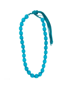 Pleats Please Issey Miyake Shibori necklace - Blue