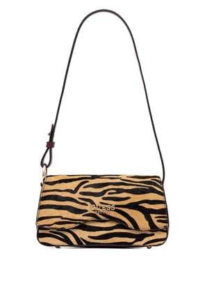 GUESS USA Domitilla zebra-print shoulder bag - Neutrals