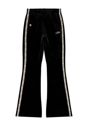 A BATHING APE® logo-embroidery tape-detail trousers - Black