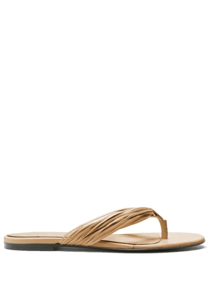 Proenza Schouler pleated thong sandals - Neutrals