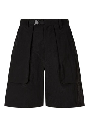 TOMBOY buckle-fastening pocket shorts - Black
