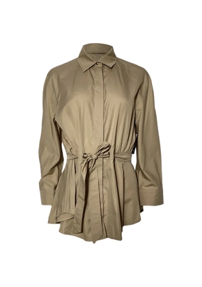 Max Mara belted cotton shirt - Neutrals