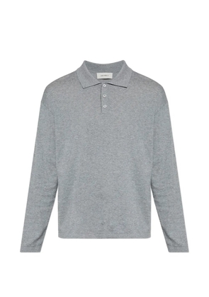 Lisa Yang button long-sleeve polo shirt - Grey