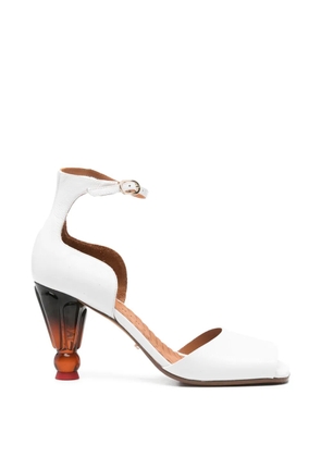 Chie Mihara ankle strap upsala leather sandals - White