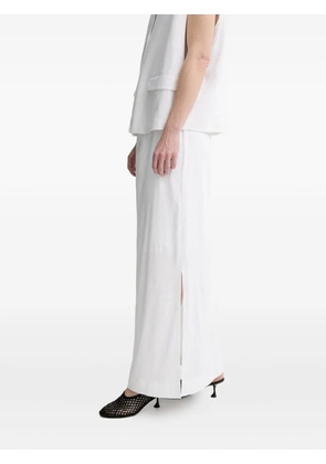 Gestuz side-split maxi skirt - White