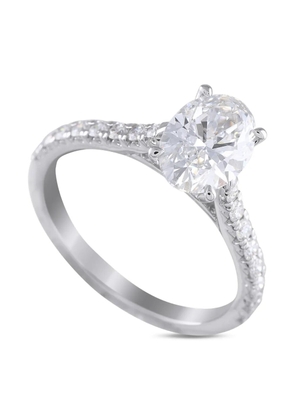 LB Exclusive 14K white gold diamond ring - Silver