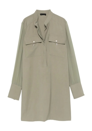 LIU JO chest-pockets mini dress - Green