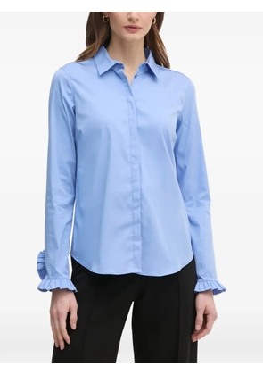Mos Mosh Mattie ruffled-cuffs shirt - Blue